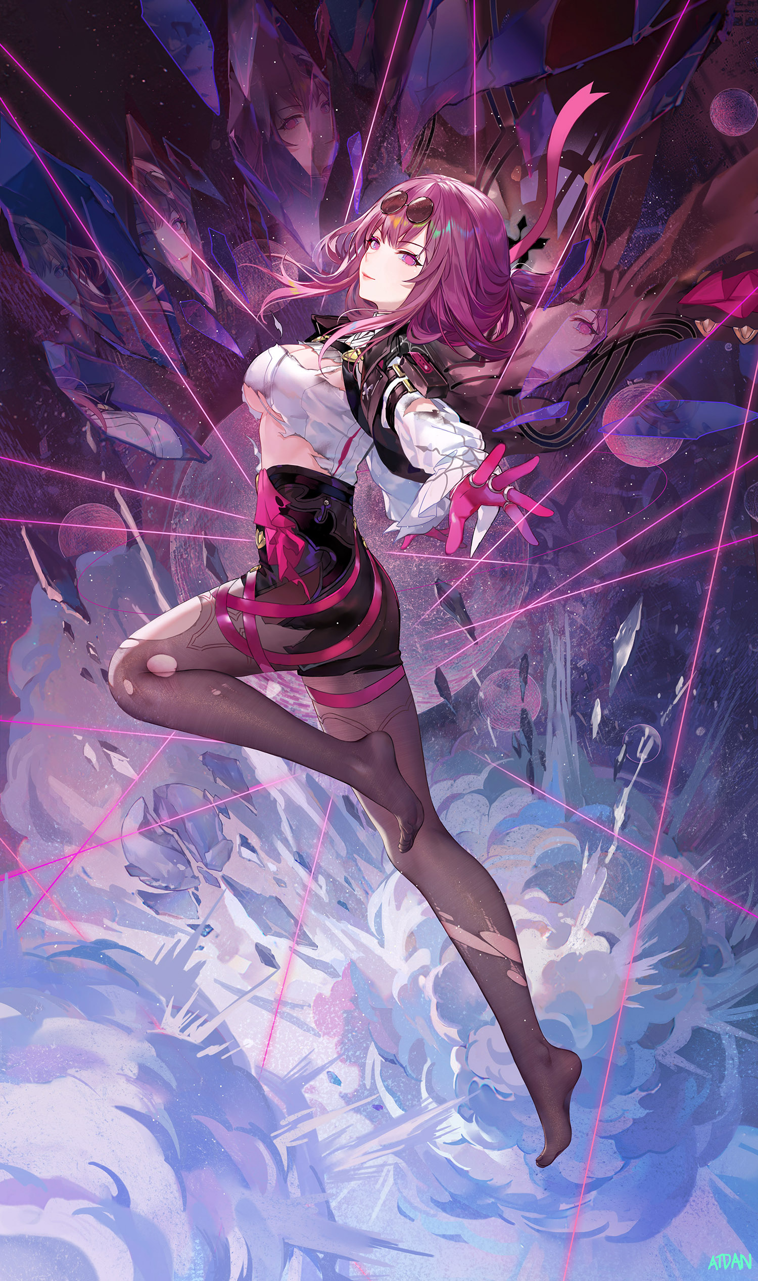 Atdan Honkai Star Rail Kafka honkai Star Rail Feet Megane No Bra 